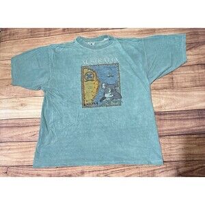 Vintage Galt Sand Australia Tasman Sea World Preserve Koala Map T Shirt Size XL